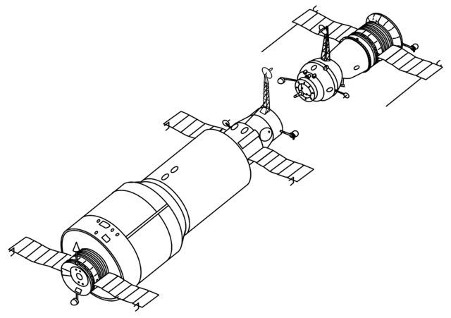 Salyut And Soyuz Spacecraft