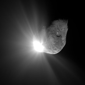 Asteroid Sun Behind
