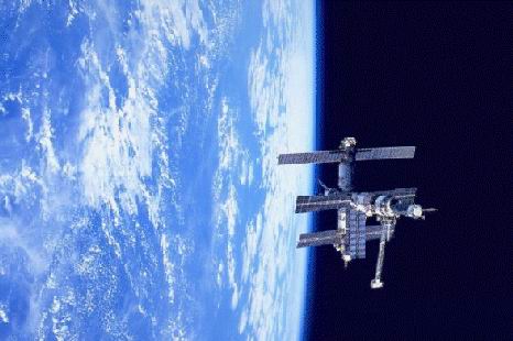 Mir Space Station Earth Orbit